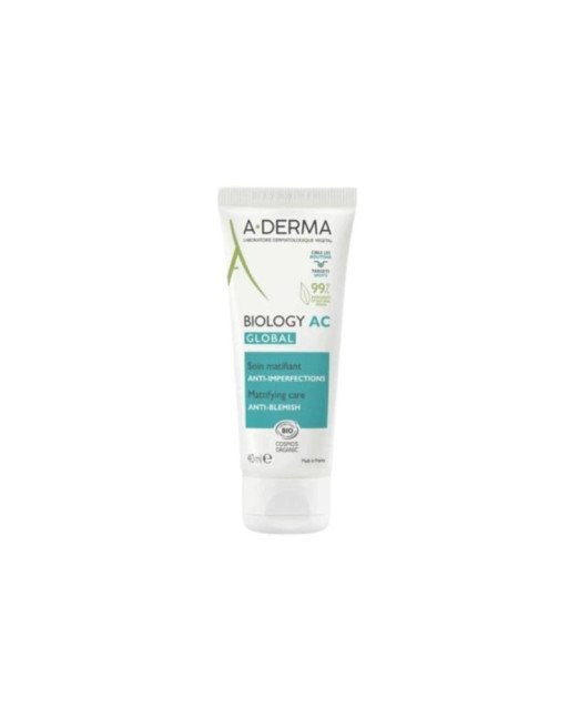 A-DERMA ADERMA Biology AC Global Soin Matifiant, 40ml