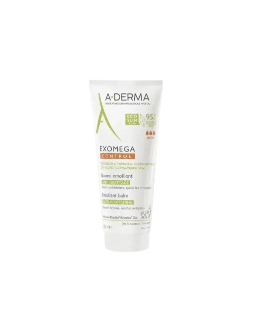 A-DERMA Exomega Control Baume Emollient Peaux Sèches, 200ml