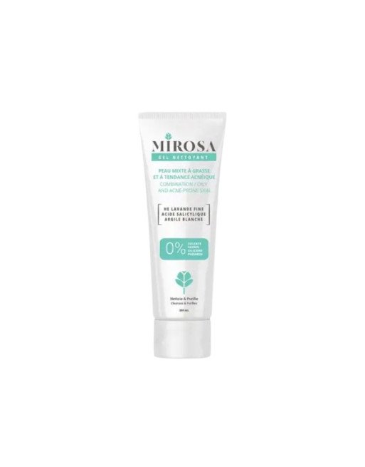 MIROSA Gel Nettoyant Peaux Mixte à Grasse, 200ml