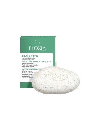 FLOXIA Savon Exfoliant Purifiant Et Régénérant, 125G