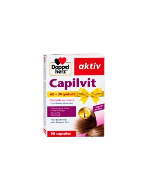 AKTIV Capilvit Cheveux Gélules B/60+30 Gratuit