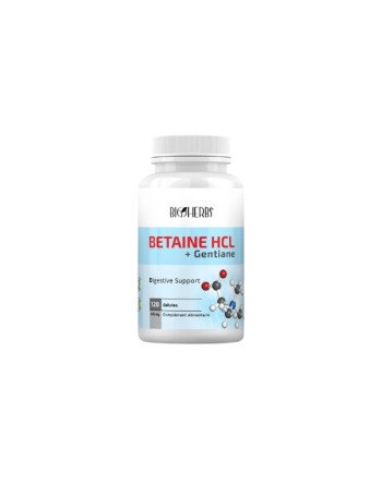 BIOHERBS Betaine HCL + Gentiane, 120 Gélules
