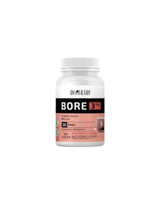 BIOHERBS Bore 3mg, 30 Gélules