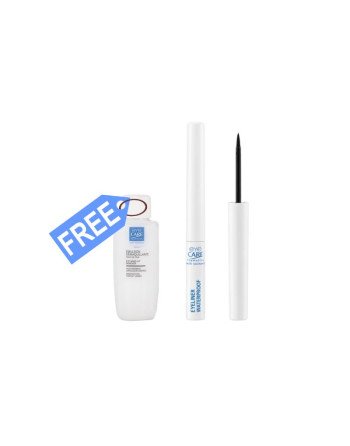 EYE CARE Eyeliner Waterproof Noir + Emulsion Démaquillante 50ml Offert