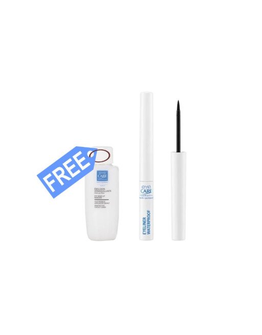 EYE CARE Eyeliner Waterproof Noir + Emulsion Démaquillante 50ml Offert