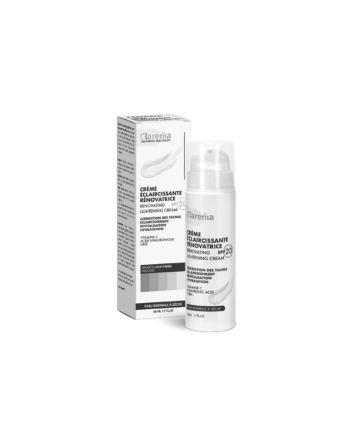 CLARENIA Crème Eclaircissante Rénovatrice SPF20 Peaux Normales A Sèches, 50ml