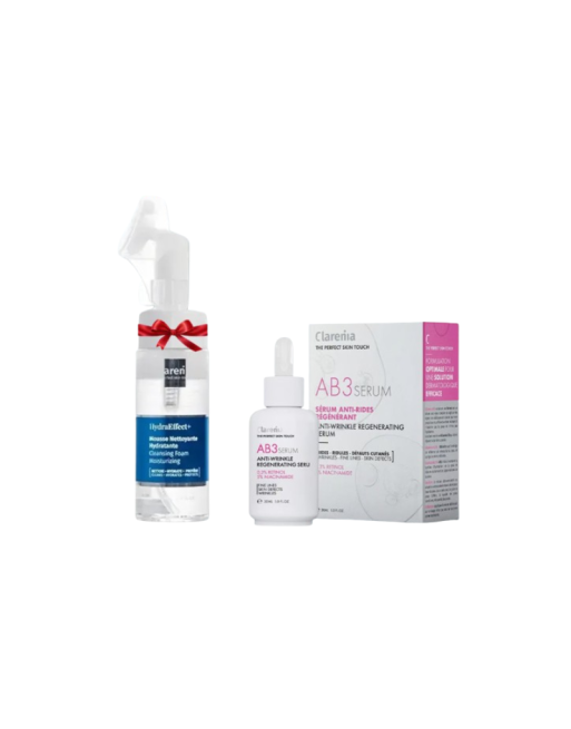 CLARENIA Pack AB3 Sérum A-Rides Régénérant 30ml+Mousse Hydrat 150ml Gratuit