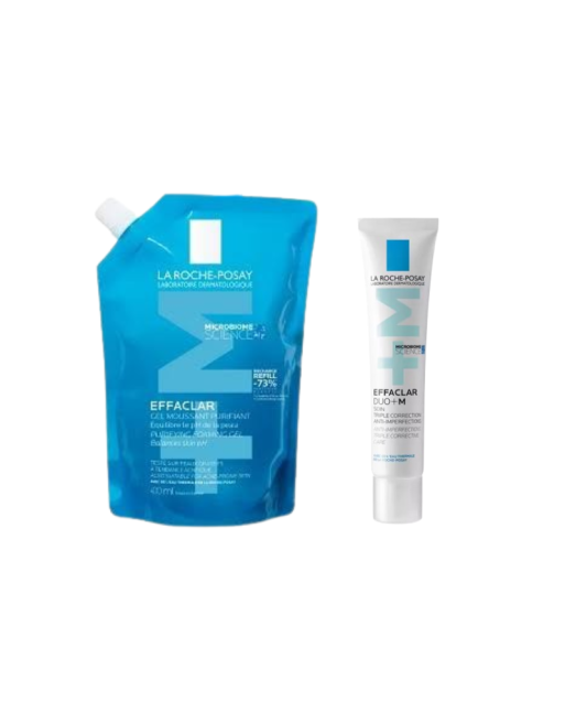 LA ROCHE POSAY Effaclar Pack ( Duo+M 40ml+ Gel Moussant Recharge 400ml -25%)