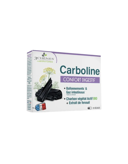 3 CHENES Carboline Confort Digestif, 30 Gélules