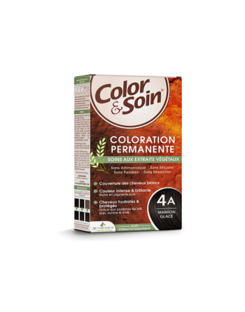 3 CHENES Color & Soin Coloration Permanente 4A Marron Glace, 135ml