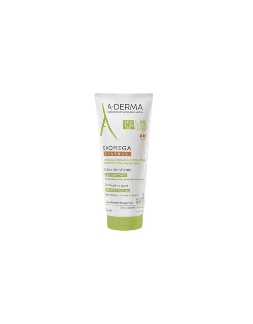 A-DERMA Exomega Control Crème Emollient Peaux Sèches, 200ml